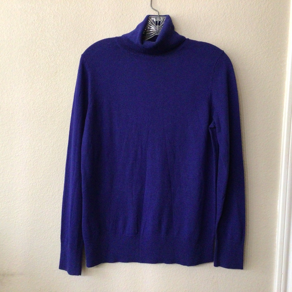 Ann Taylor royal blue turtleneck sweater . Size large. Great condition.